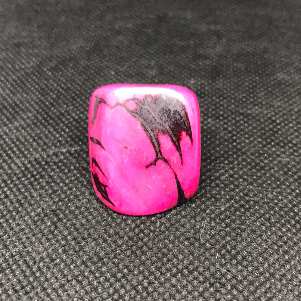 Pink Tagua Nut Ring size 7